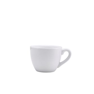 Genware Porcelain Bowl Shaped Cup 9cl/ 3oz - Pack of 6
