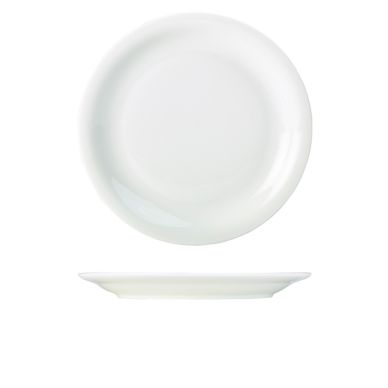 Genware Porcelain Narrow Rim Plate 28cm/ 11