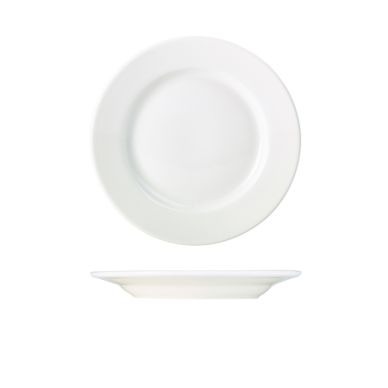 Genware Porcelain Classic Winged Plate 23cm/ 9