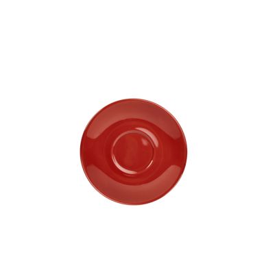 Genware Porcelain Red Saucer 13.5cm/ 5.25