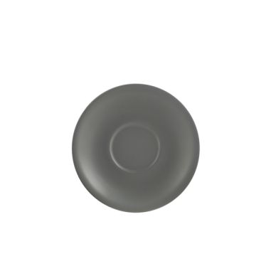 Genware Porcelain Matt Grey Saucer 16cm/ 6.25