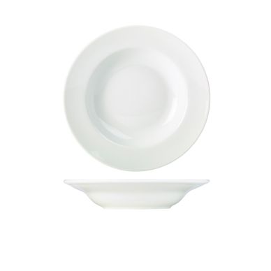Genware Porcelain Soup Plate/ Pasta Dish 23cm/ 9