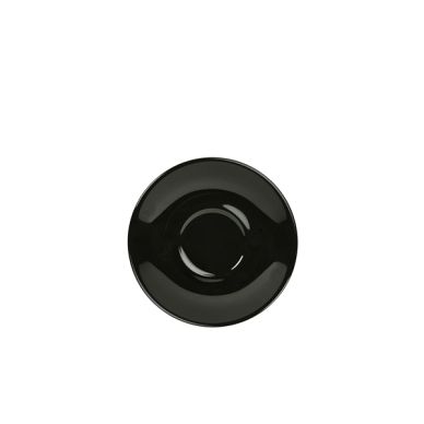 Genware Porcelain Black Saucer 13.5cm/ 5.25