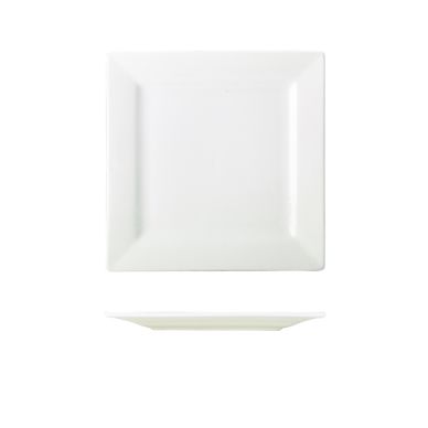Genware Porcelain Square Plate 21cm/ 8.25