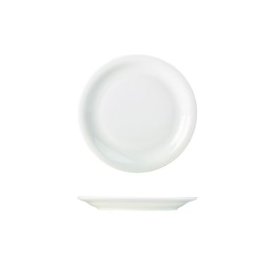 Genware Porcelain Narrow Rim Plate 16cm/ 6.25
