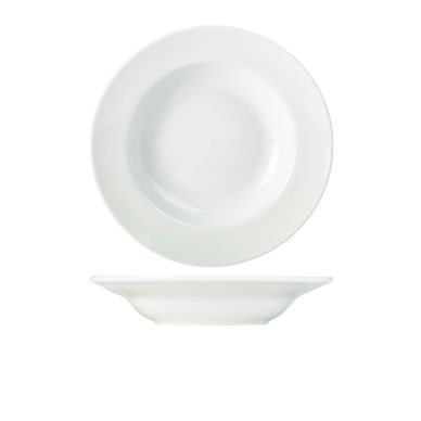 Genware Porcelain Soup Plate/ Pasta Dish 27cm/ 10.75