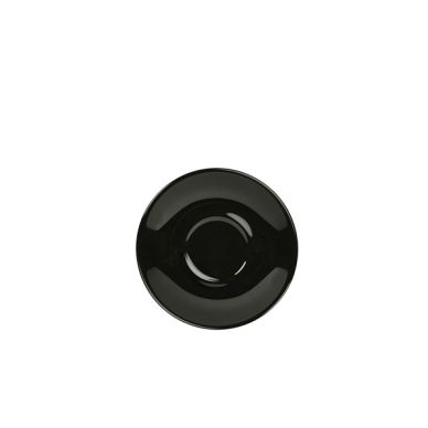 Genware Porcelain Black Saucer 12cm/ 4.75