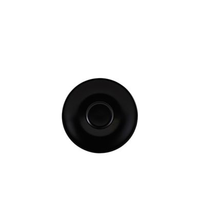 Genware Porcelain Matt Black Saucer 12cm/ 4.75