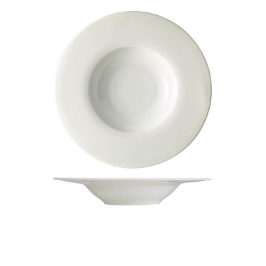 Genware Porcelain Wide Rim Pasta Plate 30cm/ 12