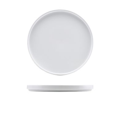 Genware Porcelain Low Presentation Plate 25cm/ 9.75