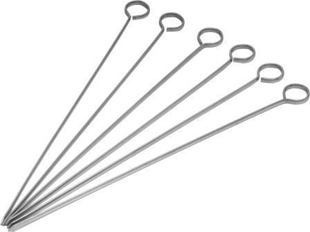 Stainless Steel Skewers 10 inch (25.4cm) (6 Pack)