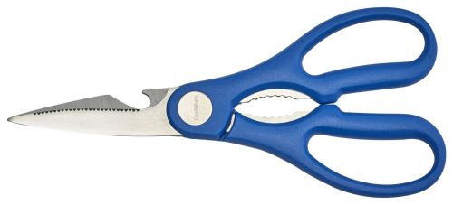 Genware Blue Handle Stainless Steel Kitchen Scissors 8" (20.3cm)