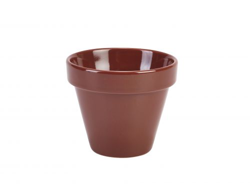 Genware Porcelain Plant Pot 11.5 x 9.5cm/4.5 x 3.75" - Pack of 4