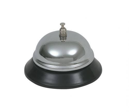 Genware Chrome Plated Service Bell 3 1/2
