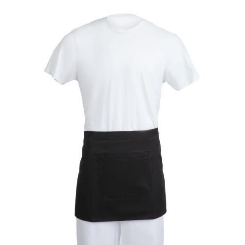 Whites Waist Apron Polycotton Black