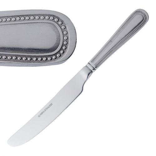 Olympia Bead Solid Handle Table Knife (12 pack)