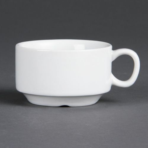 Olympia Whiteware Stacking Espresso Cups 85ml 3oz (12 Pack)