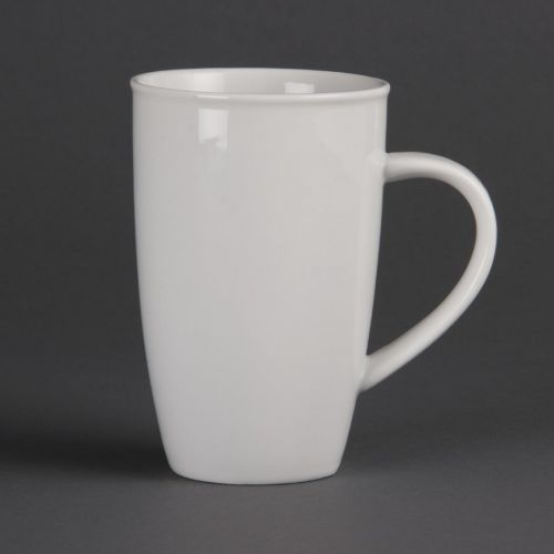 Olympia Whiteware Latte Mugs 400ml 14oz (6 Pack)