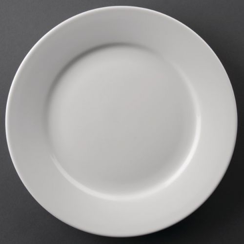 Olympia Athena Wide Rimmed Plates 228mm/9