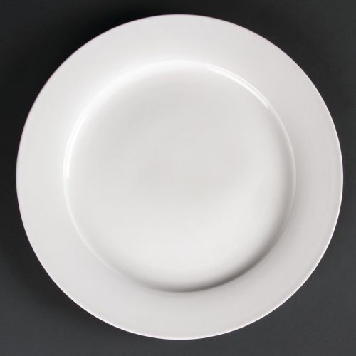 Olympia Lumina Wide Rim Round Plates 305mm (Pack of 2)