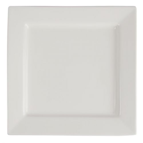 Olympia Lumina Square Plates White 233mm (4 pack)
