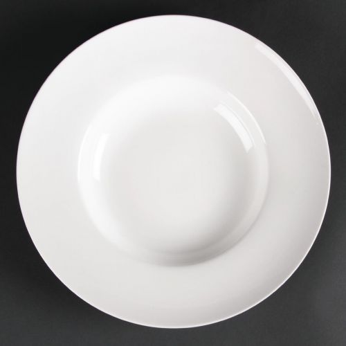 Olympia Lumina Pasta or Soup Bowls White 254mm (4 pack)