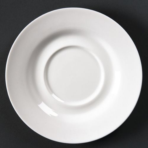 Olympia Lumina Round Saucers White 156mm (6 pack)