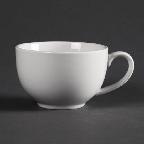 Olympia Whiteware Elegant Cups 230ml 8oz (12 Pack)