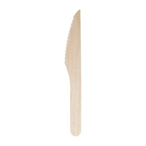 Fiesta Compostable Disposable Wooden Knives (100 pack)