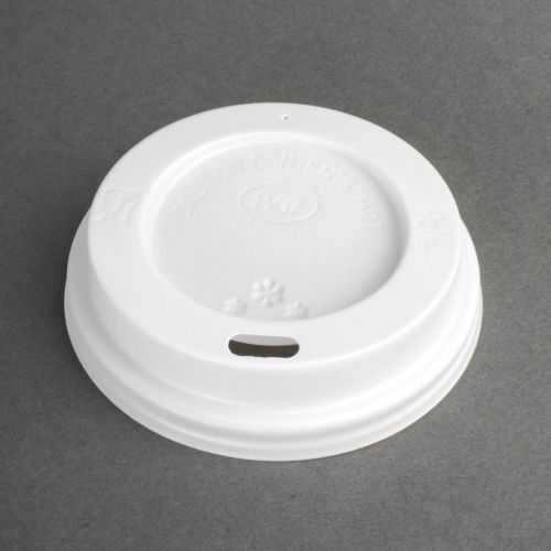 Fiesta Recyclable Coffee Cup Lids White 225ml / 8oz: Pack Quantity: 50