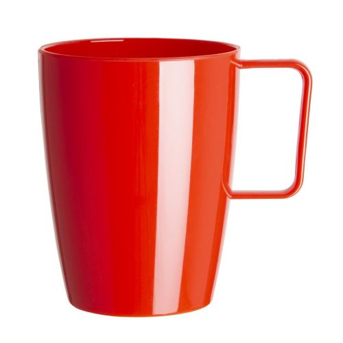 Olympia Kristallon Polypropylene Handled Beakers Red 348.7ml (12 pack)