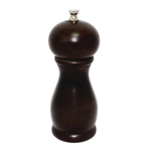 Olympia Dark Wood Salt and Pepper Mill 6in