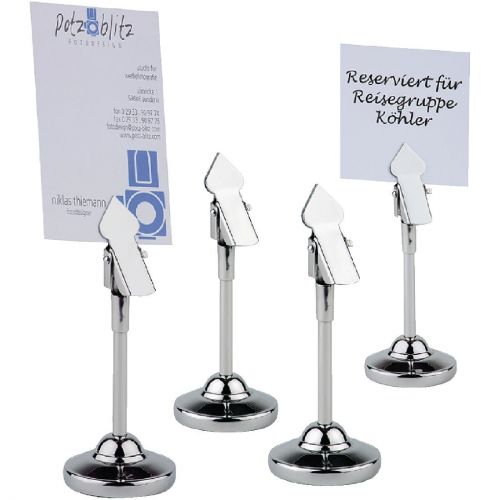 Stainless Steel Table Number Grips 105mm (4 pack)
