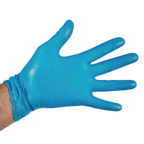 Hygiplas Powder-Free Vinyl Gloves Blue (Pack of 100): Size: Medium