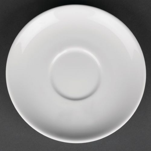 Royal Porcelain Classic White Tea Cup Saucers 150mm (12 pack)