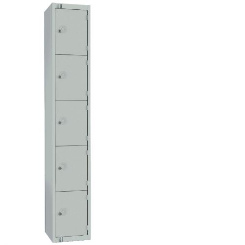 Elite Five Door 450mm Deep Lockers Grey