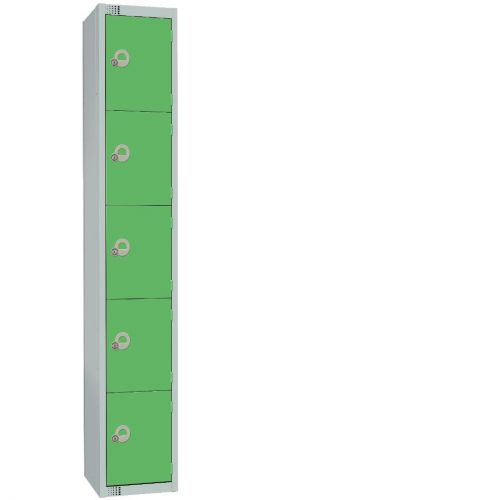 Elite Five Door 300mm Deep Lockers Green