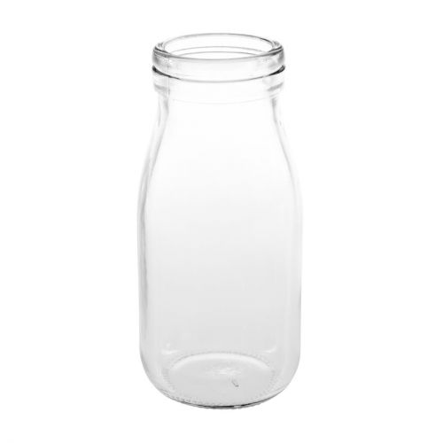 Olympia Glass Mini Milk Bottles 200ml (12 pack)
