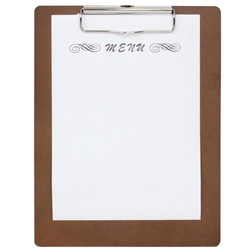 Olympia Wooden Menu Presentation Clipboard