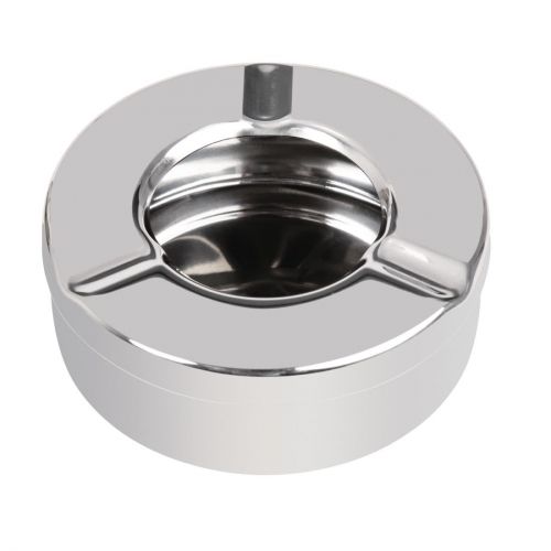 Olympia Stainless Steel Windproof Ashtray 90mm (6 pack)
