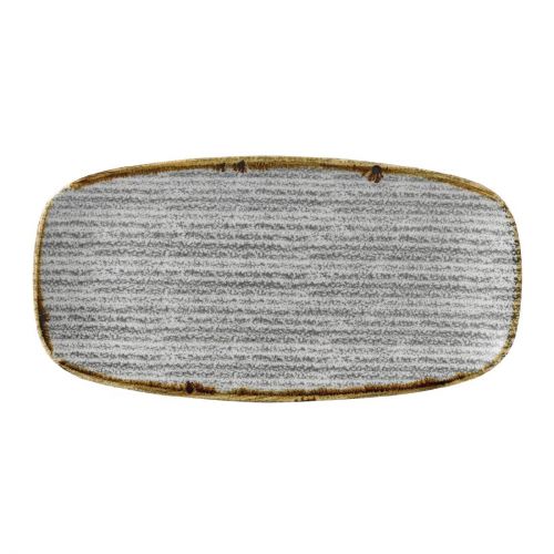 Churchill Studio Prints Homespun Rectangular Plate Stone Grey 153mm (Pack of 12)