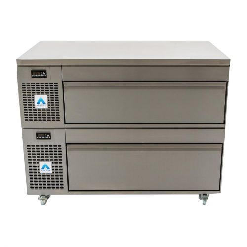 Adande Counter Fridge Freezer Double Drawer VCS2/LT