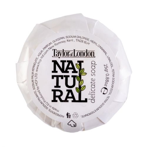 Hotel Complimentary Taylor of London 90% Natural Pleated Soap 25g (100 pack)