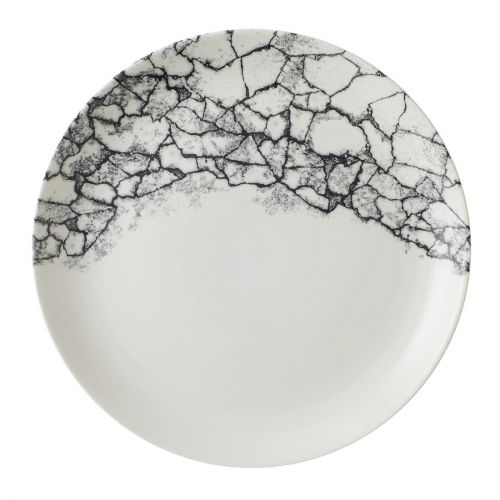 Churchill Kintsugi Accents Quartz Black Evolve Coupe Plate 286mm (12 Pack)