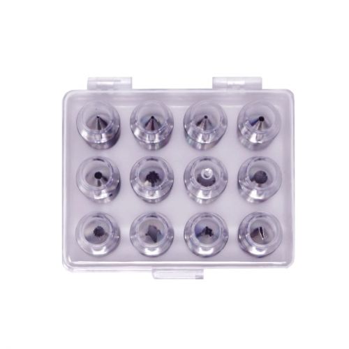 PME Stainless Steel Supatube Piping Nozzles (12 Pack)