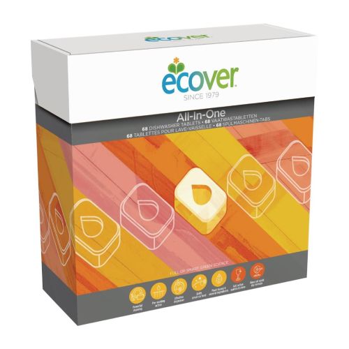 Ecover All-in-One Dishwasher Tablets (68 Pack)