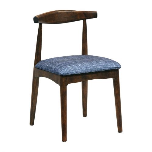 Austin Dining Chair Vintage with Helbeck Midnight Seat (2 Pack)