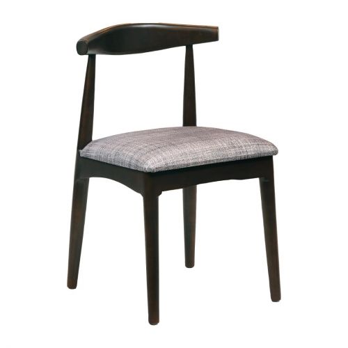 Austin Dining Chair Dark Walnut with Helbeck Charcoal Seat (2 Pack)