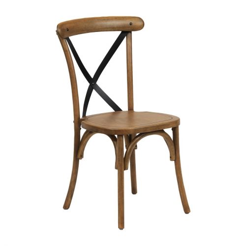 Bristol Dining Chair Weathered Oak (2 Pack)