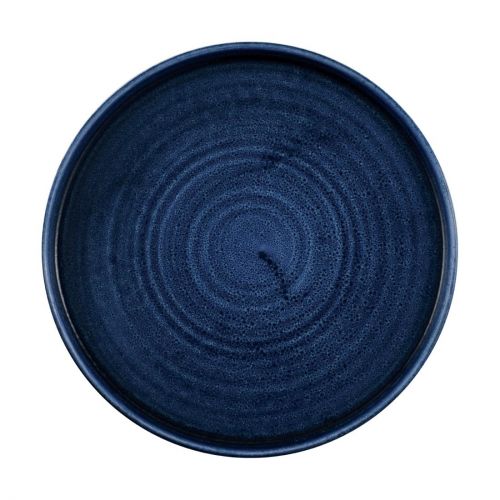 Churchill Stonecast Plume Walled Plates Ultramarine 260mm (6 Pack)